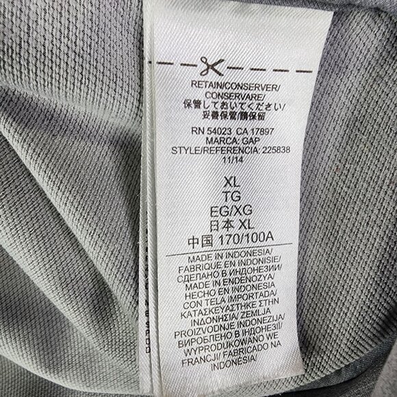 Womens Gray GapFit Jacket Full Zip Long Sleeve Mock Neck Polyester Blend Size XL - Picture 7 of 12